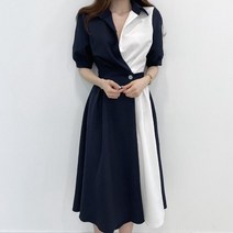 수입 여성 봄 가을 배색 원피스 하객룩 결혼식 여름 엄마 웨딩촬영 키작녀 돌잔치 커플룩 오피스룩 40대 여자 패션 아나운서