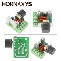 속도조절기 AC 220V 2000W SCR 전압 조정기 디밍 조광기 속도 컨트롤러 온도 조절기, 한개옵션0