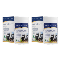호주 네추럴라이프 초유 Colostrum 45lgG 씹어먹는 200정 Natural Life Colostrum 2개 세트