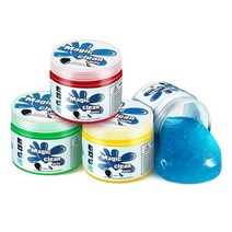 DNA MOTORING TOOLS-00147 (2팩) 자동차 클리닝 젤리 자동 디테일 도구 범용 클린 젤 자동 통풍구 공기 내부 가정 및 사무실 전자 키보드 클리너 (2개) 블루, Blue+Red+Green+Yellow