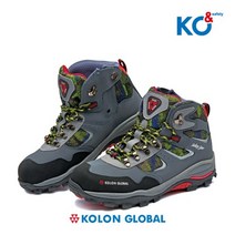 코오롱글로벌 6인치 캐주얼 안전화 통풍 메쉬 미끄러짐 뒤틀림 방지 작업화 그레이