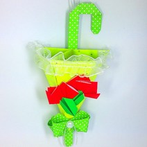 [종이가게0044]종이접기패키지 diy 어버이 스승의 날 카네이션 우산 방향제 만들기세트 1 5인용