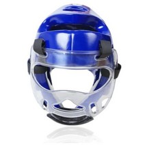 복싱용품 전문 태권도 머리 보호대 MMA 헬멧 무에타이 권투 가라테 가드 헤드 WTF 킥복, blue helmet shield+XL 180 abov