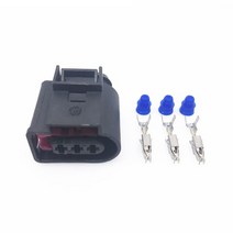 1 세트 3 핀 방식 3.5mm 연료 인젝터 센서 전기 커넥터 플러그 4d0971993 vw audi passat cc eos jetta golf mk6 tiguan, 암컷 3핀
