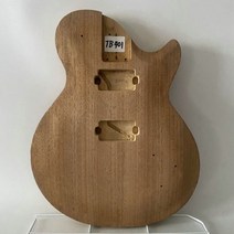 LAG Guitar From France 6 String 일렉트릭 LP 기타 바디 미완성 솔리드 우드 험버커 픽업 오른손 버전, 39 인치