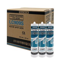 [박스판매] 럭키실리콘 무초산실리콘 비초산 다목적 실리콘 LC909s, 아이보리-1BOX, 1개