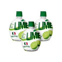 유로푸드 쥬시 라임 주스, 200ml, 3개