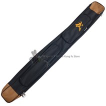 태극권 검 shaolin broadsword bag wushu 무술 장비 태극권 팬 휴대용 케이스, 블랙 1단 118cm