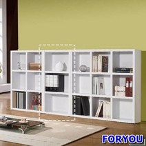 ForU104 3단 오픈책장 3단책장 유아책장 4단책장 낮은책장 거실책장 책장DIY, 오크화이트*본상품, 상세페이지 참조