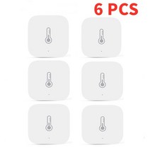 스마트온습도계 온도기록계 Aqara 온도 센서 스마트 압력 공기 습도 환경 센서 스마트 제어 zigbee smart home for xiaomi app mi home, 지그비 - 6개