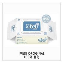 미엘 모던베이지 물티슈 100매 캡형, 1개