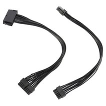 ATX 24 핀-18 핀 어댑터 변환기 전원 케이블 및 HP Z440 Z640 마더 보드 용 8 핀-12, 01 Black, 01 Black