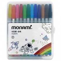[래드원]사인펜 3000사인펜 모나미사인펜 슈퍼 12색 수성마카사인펜, 상세페이지 참조
