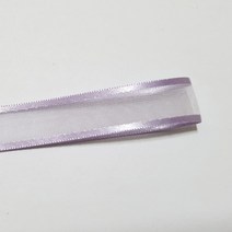 선물포장리본 꽃포장리본 양면 오간디 리본 (폭 6mm 길이90m)(폭 10mm/15mm/25mm/35mm 길이 45mm), 25mm, 13(연보라)