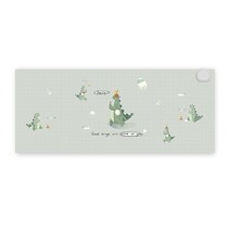 Yumico 온열 마우스패드 사무실 온열데스크매트 800mm X 330mm, 공룡