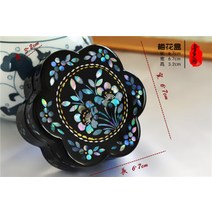 자게장 자개 나비 옷 나전칠기 보석 함 돌반지 귀걸이 보관 조개, 매화합개