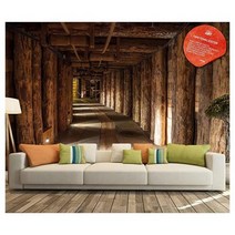 공구 GREAT ART 사진 벽지 소금 광산 장식 132.3x93.7인치 / 336x238cm - 폴란드 Wieliczka 지하 터널 나, one option, one option