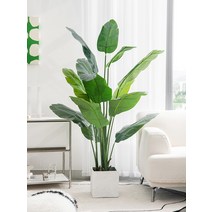 1.2m 대형 시멘멘트 조화 화분 극락조 여인초 식물, 1.2m 해바라기 시멘트