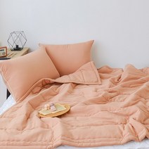 매직베드 일반 사계절 양면 간절기 이불, 브라운