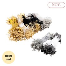 옷핀 택끈 모음 100P 택고리 라벨끈 상표끈 택실 실고리 상표고리 라벨고리 택핀, 실버끈 + 실버핀 - 1set(100개)