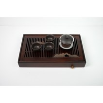 산외산 대나무 차판 찻상 퇴수기 (중)