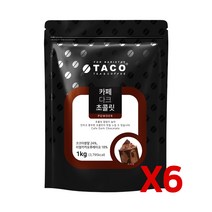 타코 카페 다크 초콜릿 파우더 1kg6개묶음초콜렛, 단품
