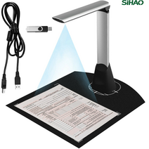 북스캐너 문서 카메라 a4 5mp hd 픽셀 휴대용 책 사진 문서 스캐너 카메라 캡처 led 빛 ocr wordpdf 및 전자 책 만들기, 없음