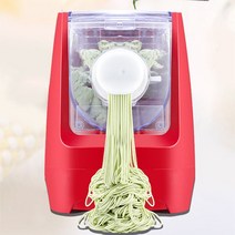 제면기 국수제조기 다기능 자동 DIY 전기 파스타 메이커 야채 국수 프레스 기계 만두 스파게티 커터 행, 02 빨간_02 220V EU Plug