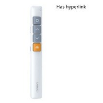 무선 PPT 원격 제어 USB 충전식 개선 포인터 발표자 페이지 컴퓨터/노트북을위한 펜 선회, 02 white