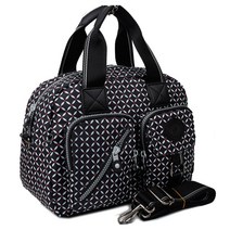 가벼운 플라워 기하학 패턴 무늬 발수 여행 보조 가방 크로스백