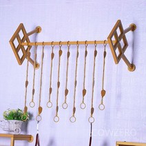 의류 매장 벽걸이 벽부착형 옷걸이 옷가게 골드 랙 행거, M. 100 cm 10 링