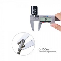 디지털 캘리퍼스 150mm 최소0.1mm 0.01인치 버니어 측정기기 공구 도구 디지탈 눈금자 다기능 다용도 내부 외부 단계 깊이 두께 고정밀