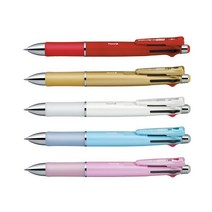 (제브라) 클립온 멀티펜 4색 볼펜 샤프 혼합펜 B4SA2 B4SA3, 레드(R)