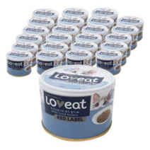 사조 러브잇 레드라벨 고양이 간식캔 160g, 흰살참치 + 멸치 혼합맛, 30개
