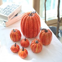 할로윈호박장식세트7p 가을소품 노란호박모형