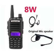 생활용무전기 2023 baofeng uv 82 8w 전문 장거리 워키 토키 vhf uhf 라디오 cb 스테이션 ptt 헤드셋 for h, 07 headset mic speaker