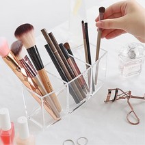 화장대 투명 아크릴 메이크업브러쉬꽂이 정리함 파우더룸 10대여성 진열대
