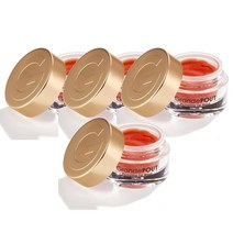 립마스크 Peach 0.50OZ Grande Cosmetics Grandepout Plumping Lip Mask, 4팩
