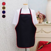 핸드메이드 손님용 목끈형 앞치마 가정/주방/리빙/홈, 쿠팡 ZERONE 손님용 목끈형 앞치마_블랙