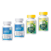 (기획)엔케이365 NK세포 멀티비타민2병+비타민K2 뼈건강 키즈 2병, 2병+2병, 72g (120캡슐)X2+180g(180정)X2