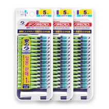 덴탈프로 잭스 치간칫솔 5호 1.5mm 15p x 3개 +사은품, 상세페이지 참조4, 5호 L .1.5mm 15p 3개