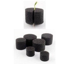 수경재배스펀지 원형 블랙 10pcs, 60호(10개)