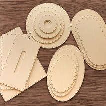 [디지우드] 라탄재료 DIY 라탄바닥판 자작나무UV코팅 라탄공예 합판재료, 6. 원형 ( 250 x 250mm 4t )