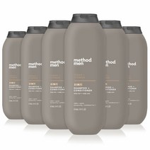 Method Men 메소드 남성 2in1 샴푸 앤 컨디셔너 시더 사이프레스 414ml 6팩