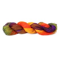 50g 손으로 짠 무지개 화려한 세그먼트 염색 아크릴 폴리 에스테르 뜨개질 원사, 24 노란색 자주색 녹색 세그먼트