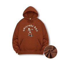 오리지널데이 기모 보드스컬 후드 티셔츠 6color