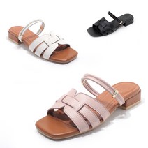 [SAERA]세라 컴포트 소가죽 투웨이 로라 샌들 3.5CM C23S404[3컬러]