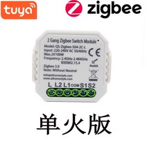 지그비 zigbee tuya 스마트 프로젝트 규격 콘솔 원격 제어 모듈, 02.그래피티 ZBS04-2C 싱글파이어 2로