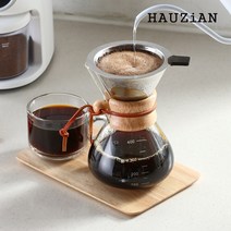 하우지안 BETTER 커피드리퍼 핸드드립세트 서버 스텐필터, 02.블랙(드리퍼+서버) 400ml