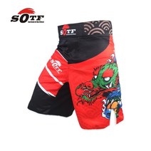 SOTF 브랜드 mma 반바지 통기성 착용 권투 트렁크 Tsing 폐 muay 타이어 빨간 타이어 바지 kickboxing yokkao 싸움 착용 sotf mma|mma bra